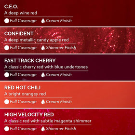 Dazzle Dry Best of Reds Classy Cherry Red with even coverage