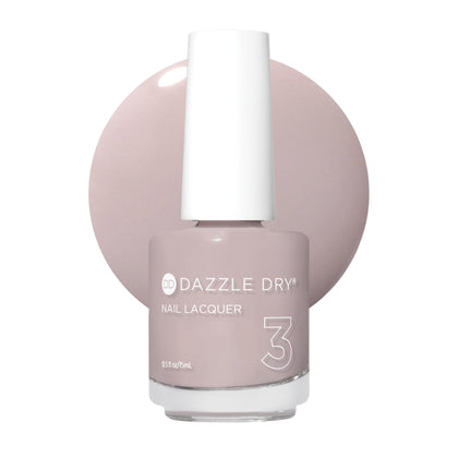 Dazzle Dry Broadway Beige lacquer swatch for an even, chic greige finish.