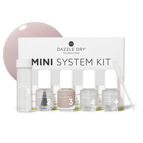 Dazzle Dry Broadway Beige mini kit nail prep shown for smooth application