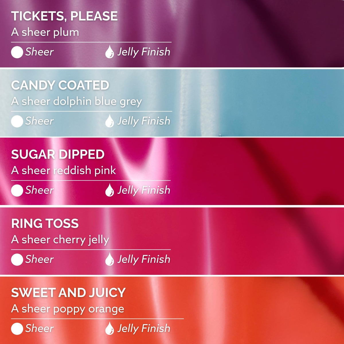 Dazzle Dry Carnival Sugar Dipped: sheer reddish pink for playful accents