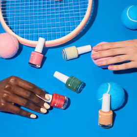 Dazzle Dry dry-time indicator panel shows five-minute finalization after top coat