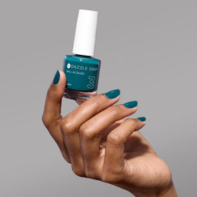 Dazzle Dry My Serenity swatch demonstrates quick-dry formula benefits