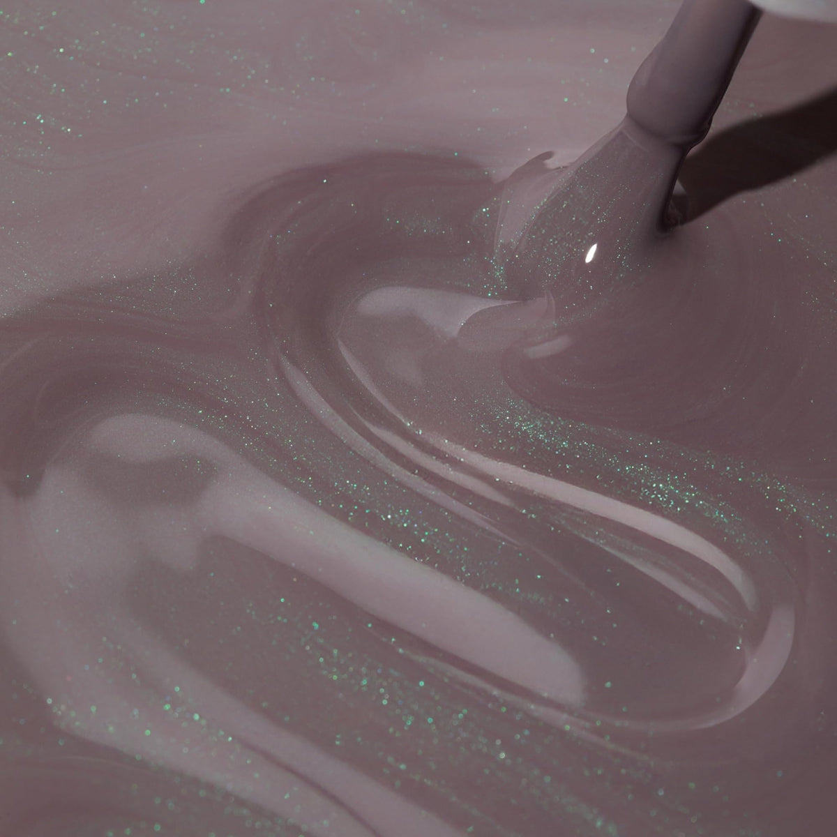 Dazzle Dry Lets Glow nail application swatch demonstrates quick-dry polish in action.