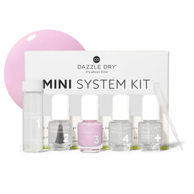 Dazzle Dry Mini Kit Soft Caress packaging ready for at-home nail prep