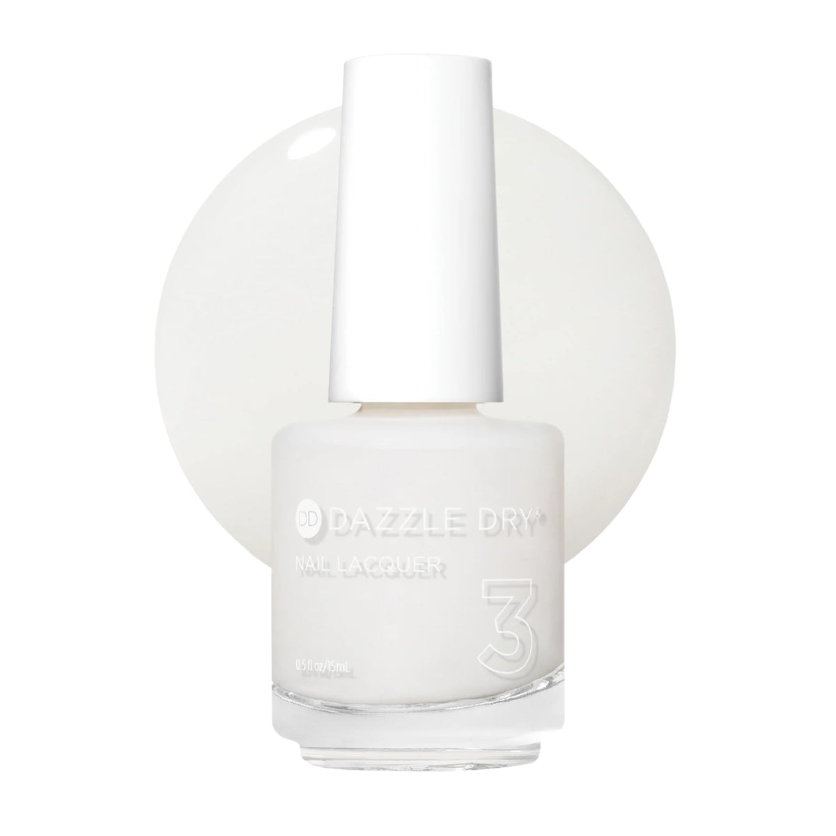 Dazzle Dry Step 3 Breathe Free bottle shows a sheer marshmallow nude, ideal for quick at-home manicures