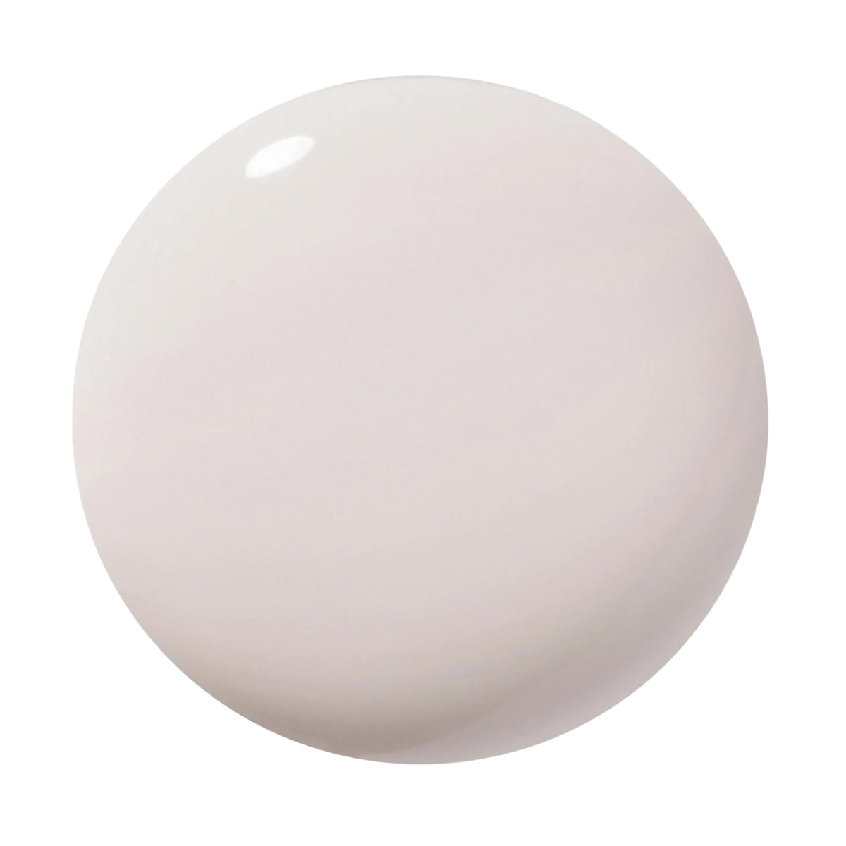 Dazzle Dry At First Blush swatch on nail showing creamy full coverage.