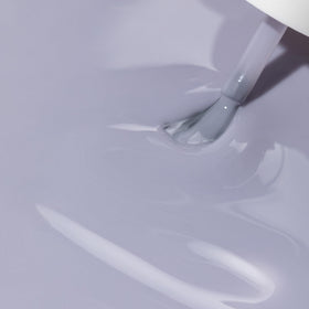Close-up of semi-sheer cream finish on nails with Fresh Start