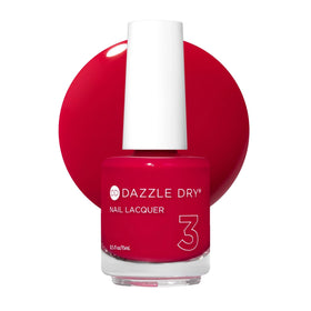 Dazzle Dry The Duchess swatch in bright strawberry pink showing quick-dry color.