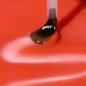 Dazzle Dry Nail Lacquer Sweet and Juicy closeup of jelly finish on nails