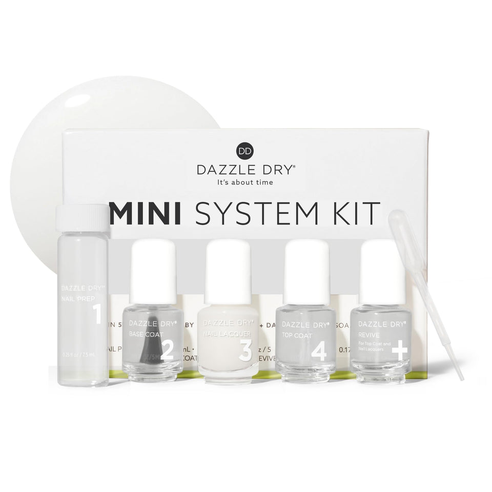 Dazzle Dry Nail Prep for a smooth base and longer wear.