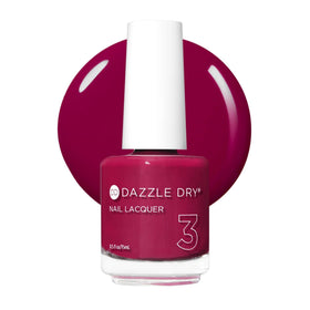 Dazzle Dry Raspberry Rush bottle front showing vibrant quick-dry color