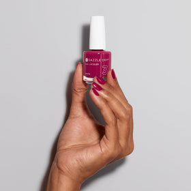 Dazzle Dry Raspberry Rush tube label emphasizing long-lasting color