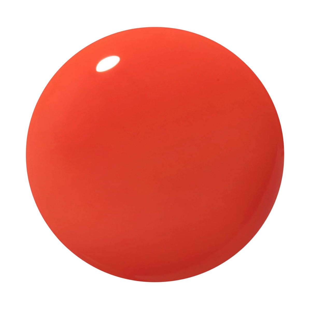 Dazzle Dry Red Hot Chili lacquer swatch, vibrant orangey red for bold looks.