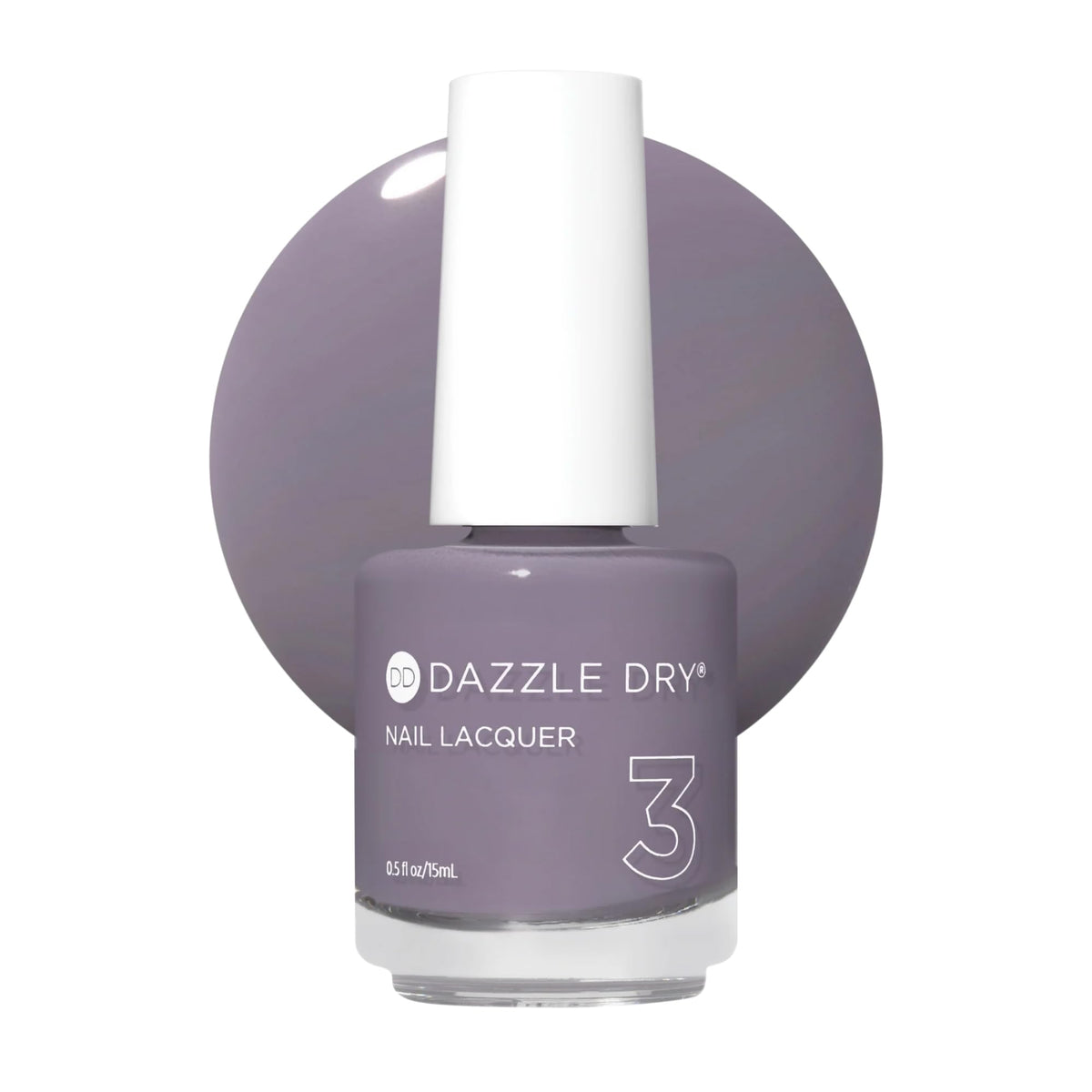 Dazzle Dry Anticipation bottle close-up showing rich slate gray with purple undertones.