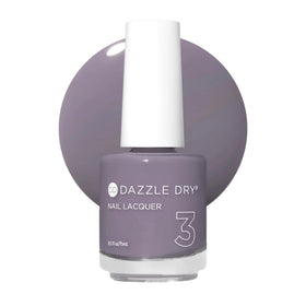 Dazzle Dry Anticipation bottle close-up showing rich slate gray with purple undertones.