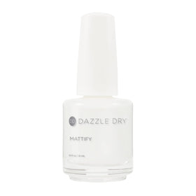 Dazzle Dry Step 4 matte top coat bottle closeup showing quick-dry matte finish
