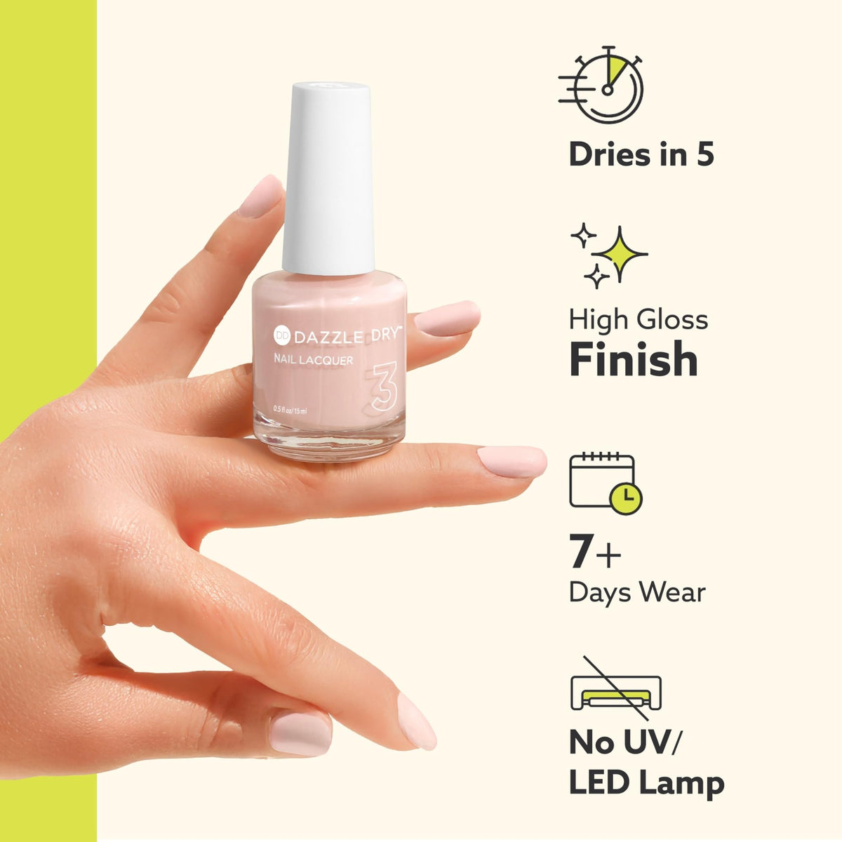Dazzle Dry Week in Provence manicure display illustrating salon-quality results.