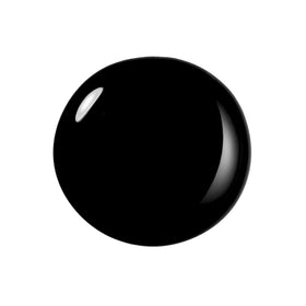 Dazzle Dry Midnight Express nail swatches; shows deep black cream shade for striking manicures.