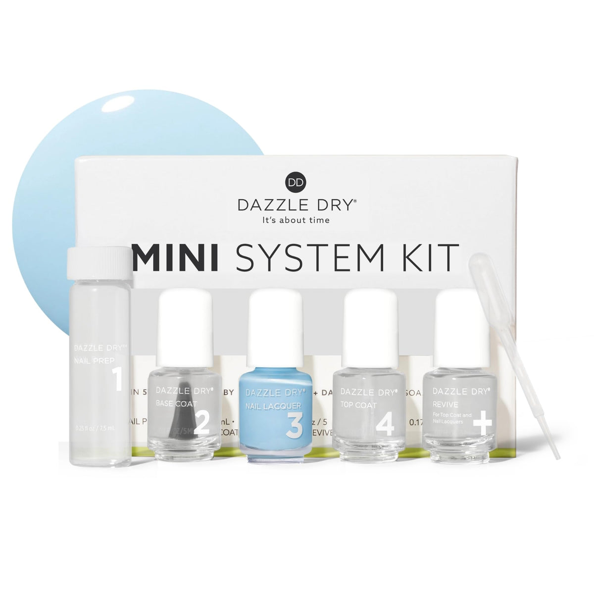Dazzle Dry Mini Kit nail prep for smooth at-home manicure