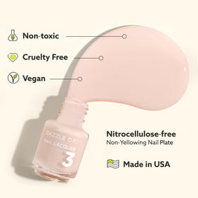 Dazzle Dry Mini Kit top coat seals color for chip-free wear