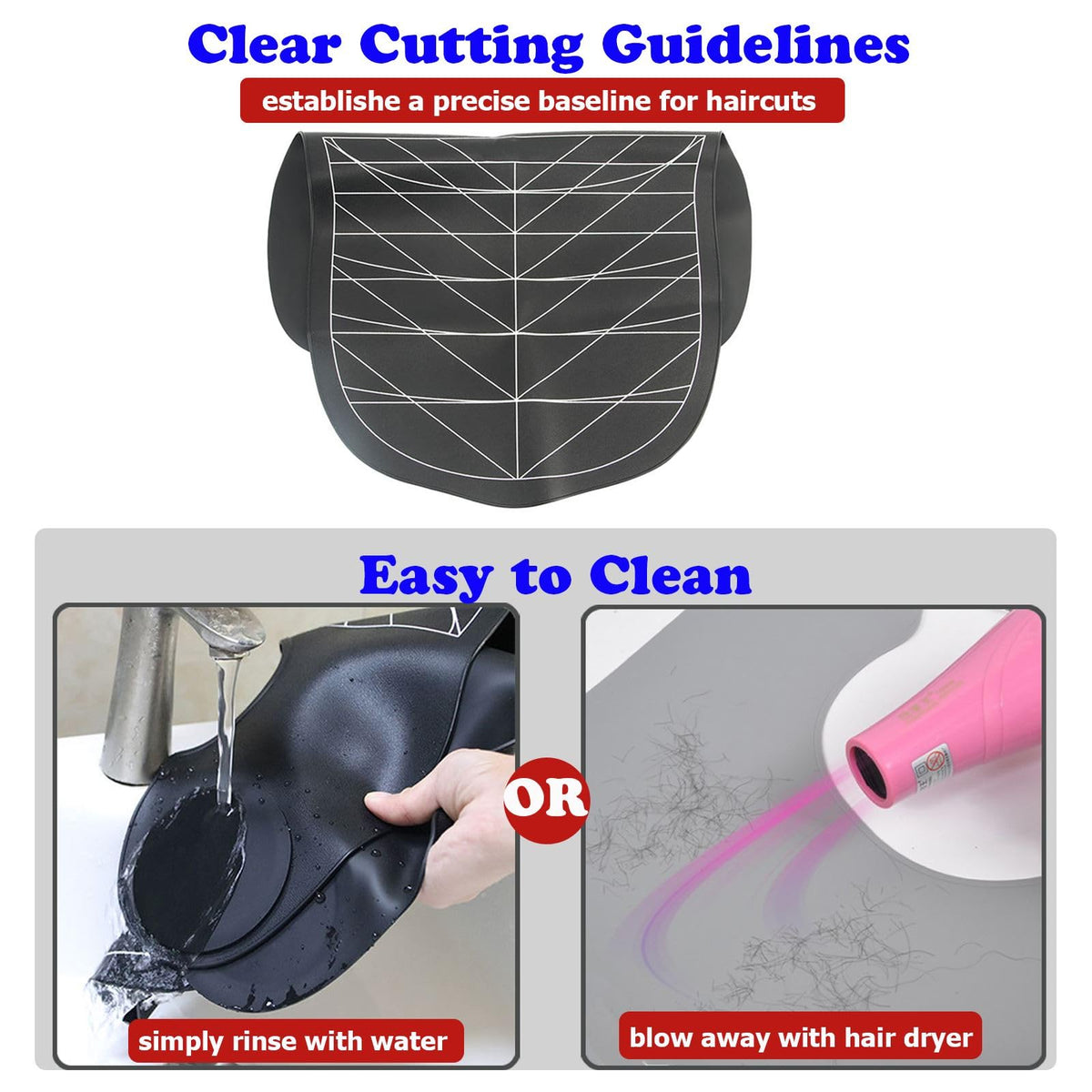 DBYANAN hair cutting cape lines highlight precise baseline for even trims
