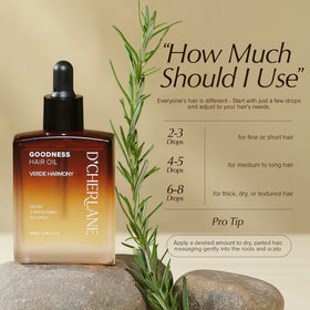 D'Cherlane Hair Growth Oil non-greasy formula absorbs quickly.