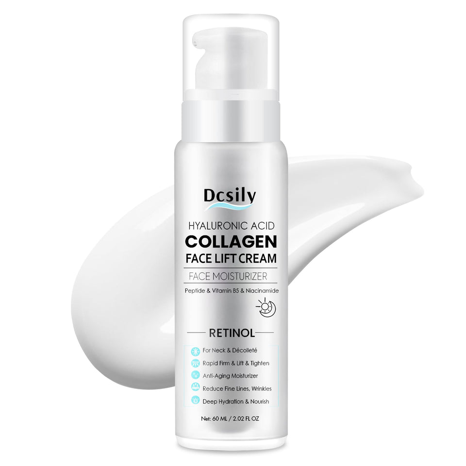 Dcsily neck tightening cream packaging shown for easy neck care