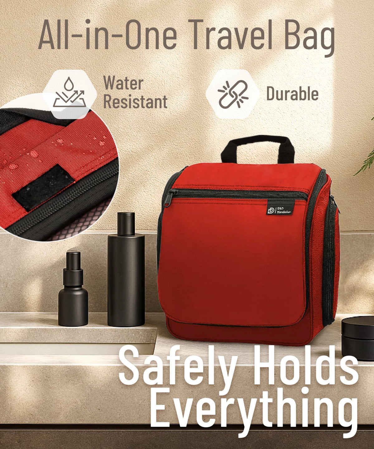 DD D&D Wanderlust YKK zippers ensure durable, smooth opening