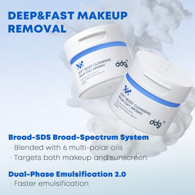ddg Soft Moist Cleansing Balm being applied to skin for gentle cleansing