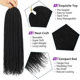 DDvation crochet hair with hook included for easy installation
