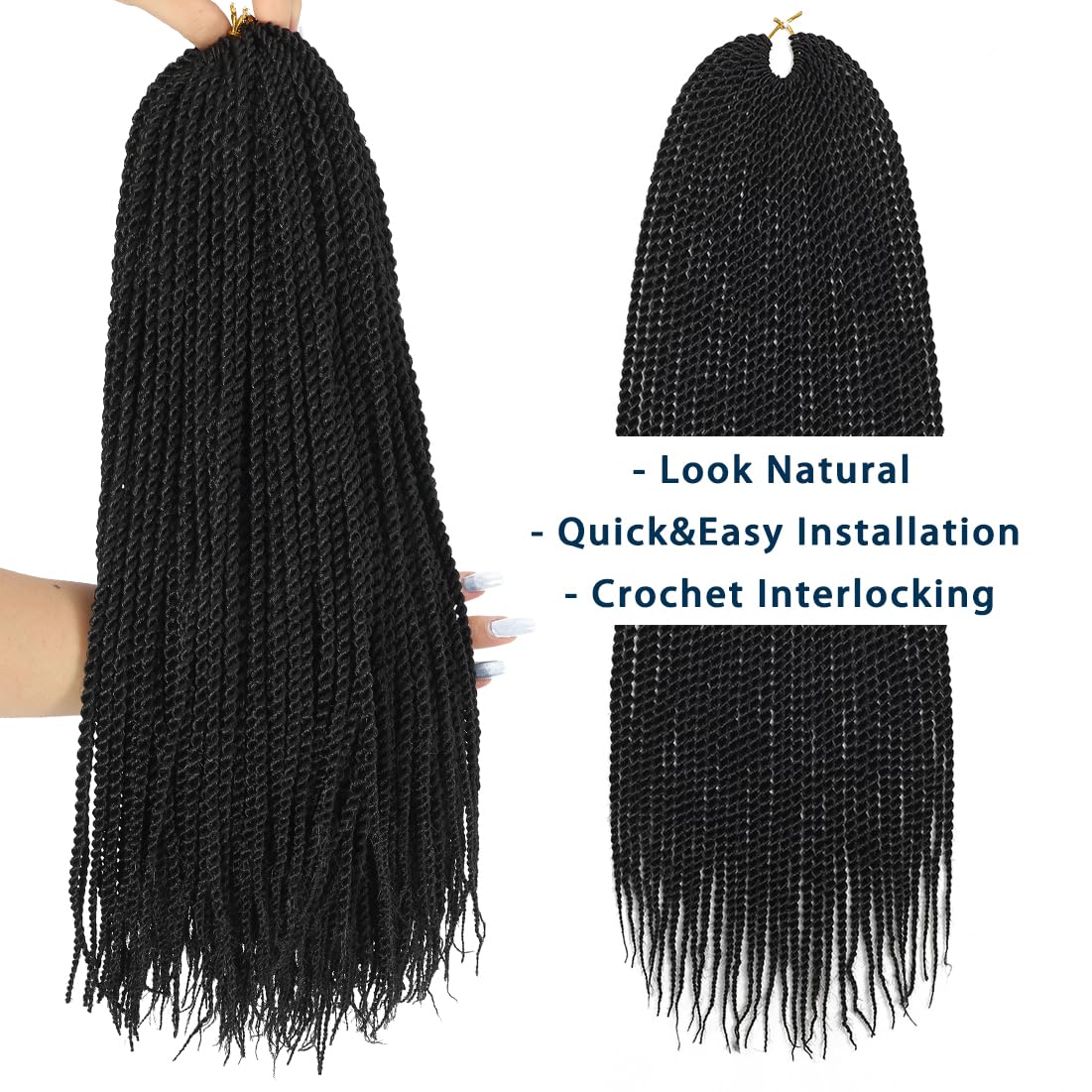DDvation pre-looped braiding hair enables quick crochet styling