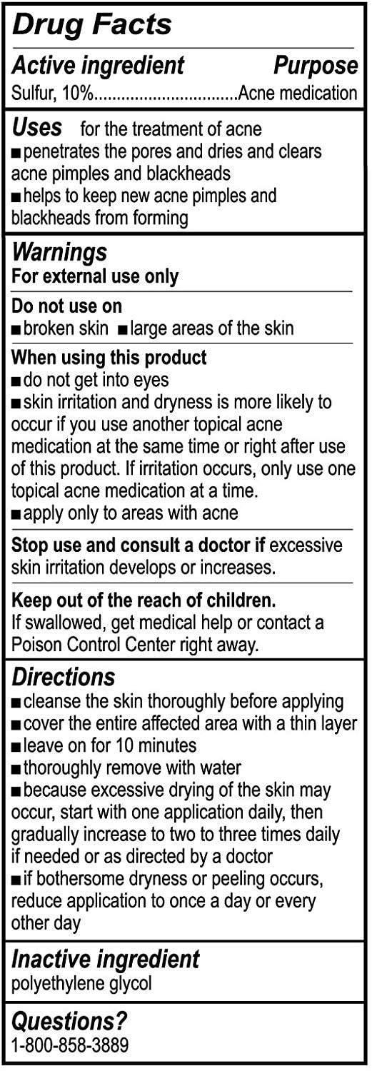 De La Cruz sulfur ointment 3-pack box display for multi-day use