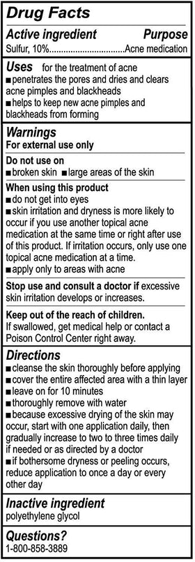 De La Cruz sulfur ointment 3-pack box display for multi-day use