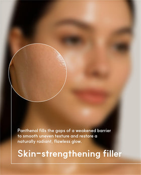 De:maf Panthenol 30% Wonder Drops Ampoule being applied for calming relief.
