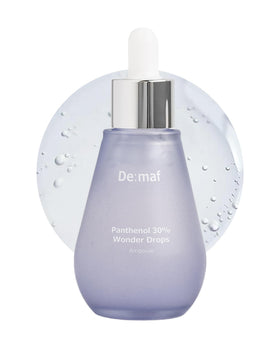 De:maf Panthenol 30% Wonder Drops Ampoule bottle for instant calm and glow.