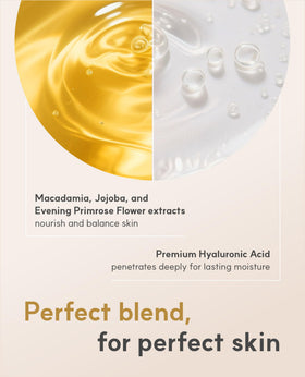 De:maf Serum bottle close-up highlighting barrier-supporting ingredients.
