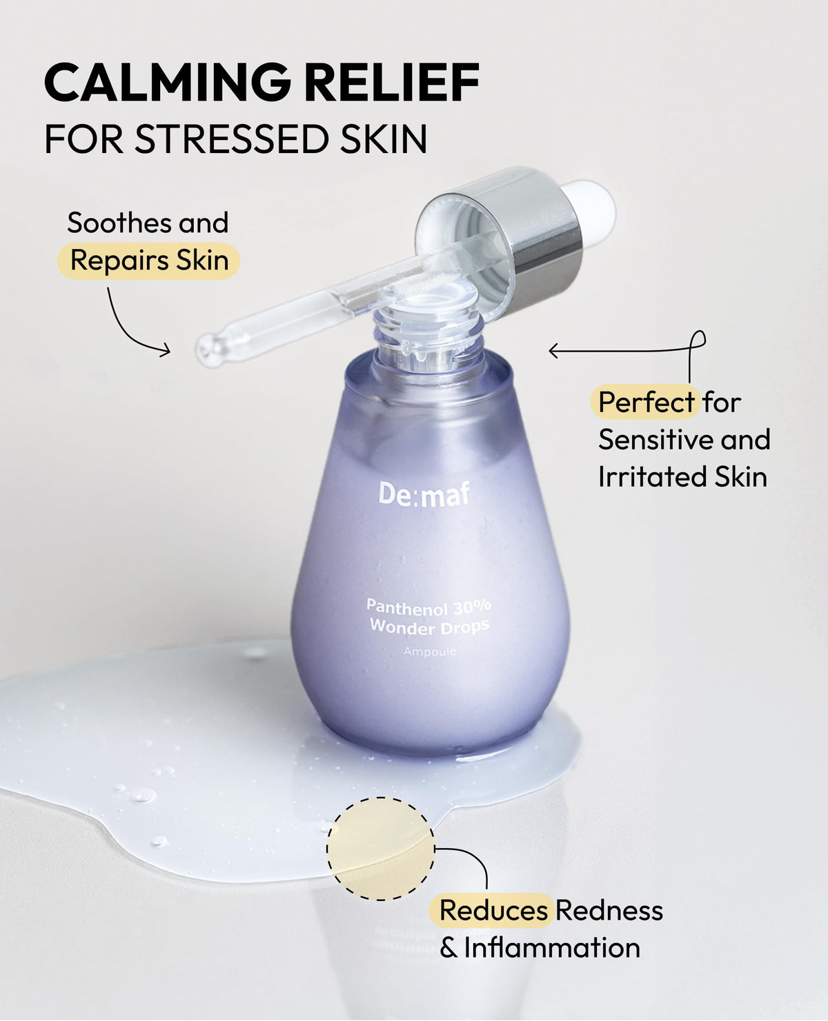 De:maf travel pouch included for convenient skincare on the go