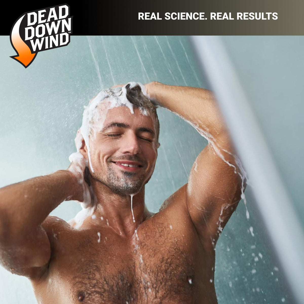 Dead Down Wind unscented wash reduces irritation during showers.