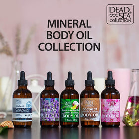 Dead Sea Collection body oil recyclable packaging supports sustainability