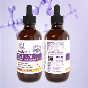 Retinol-enhanced Dead Sea Collection oil supports renewal and elasticity