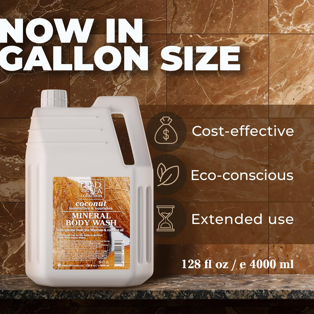 Dead Sea Collection refill pour demonstrating convenient dispensing