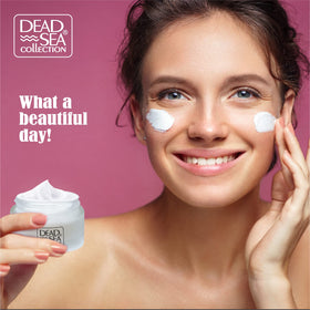 Day Cream on clean skin ready for morning routine from Dead Sea Collection.