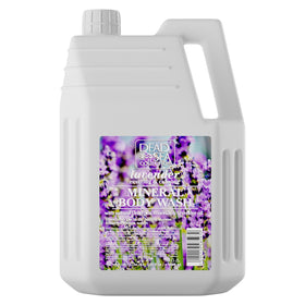 Dead Sea Collection Lavender Body Wash bulk bottle ready for family refills.