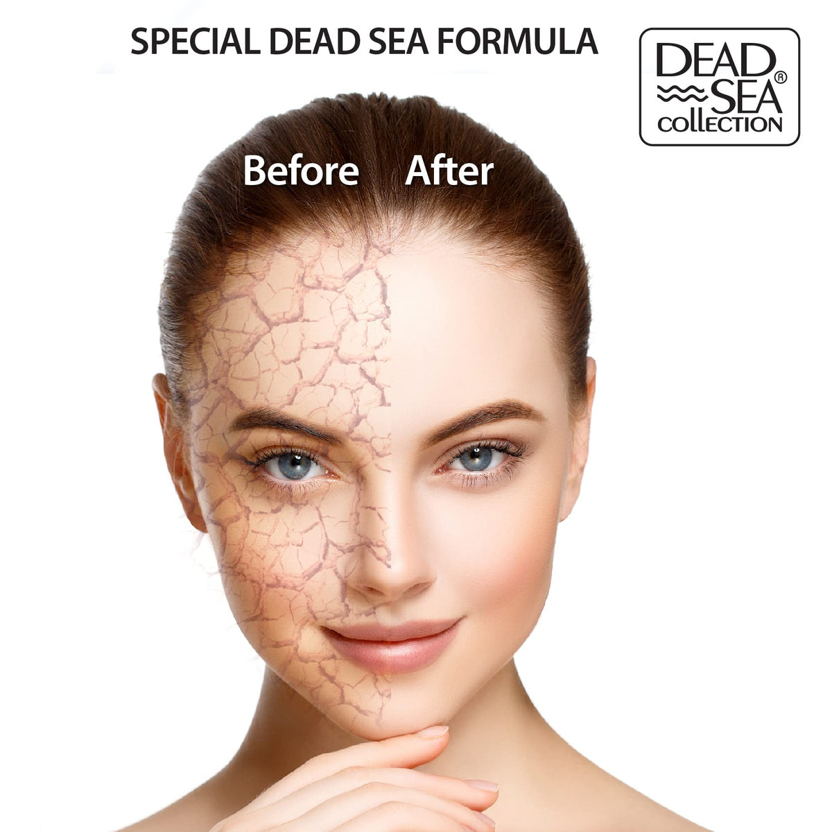 Dead Sea Collection mineral blend closeup highlighting essential minerals for balance.