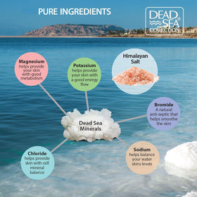 Mineral-rich bath salt close-up highlighting minerals and hydration