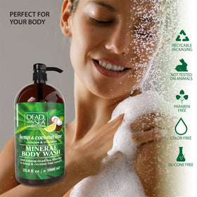 Dead Sea Collection rich lather closeup highlighting creamy cleansing foam