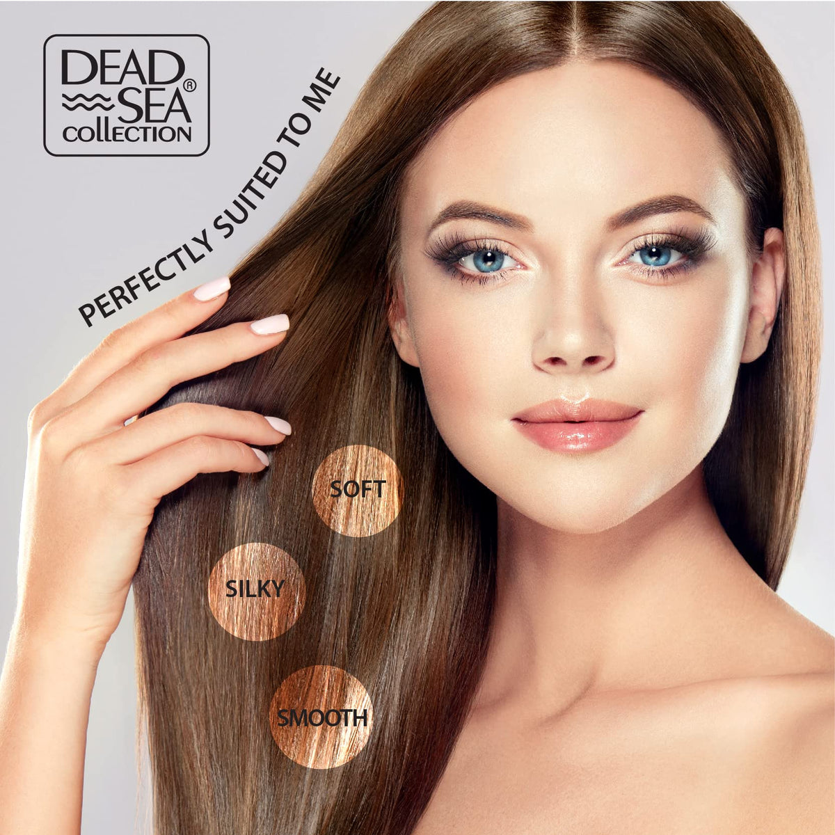 Dead Sea Collection two-bottle box showcases value and complete hair care.