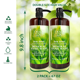 Rich lather from Dead Sea Collection Tea Tree hand soap foam