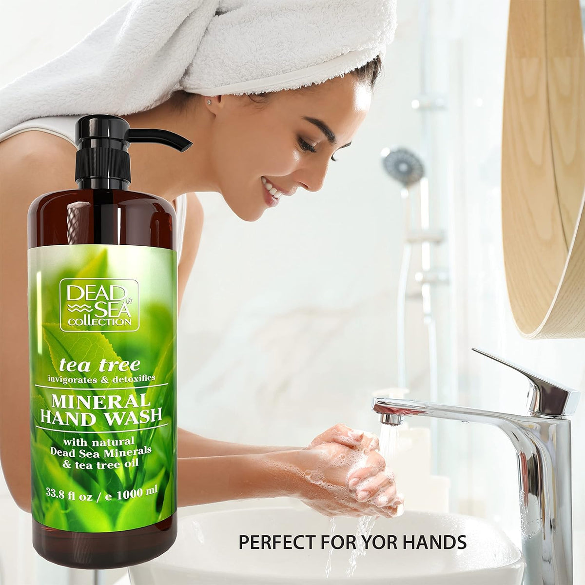 Mineral ingredients from Dead Sea Collection Tea Tree hand soap
