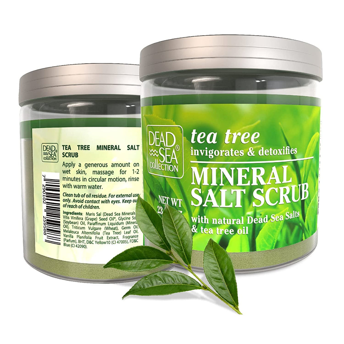 Dead Sea Collection Tea Tree Salt Scrub aroma lingers after shower